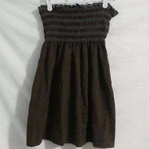 SIRENS | large | Brown Sleeveless Summer Dress | Made In Canada | Vintage